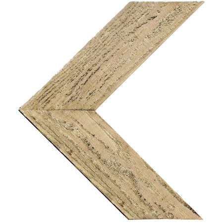 13"W x 16"H x 3/4"D Vintage Farmhouse 3 1/2" Chevron, Barnwood Decor Collection, Chalk Dust White